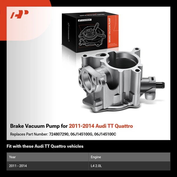 Brake Vacuum Pump for 2011-2014 Audi TT Quattro