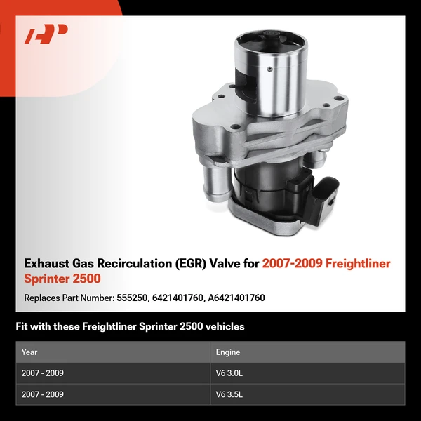 Exhaust Gas Recirculation (EGR) Valve for 2007-2009 Freightliner Sprinter 2500
