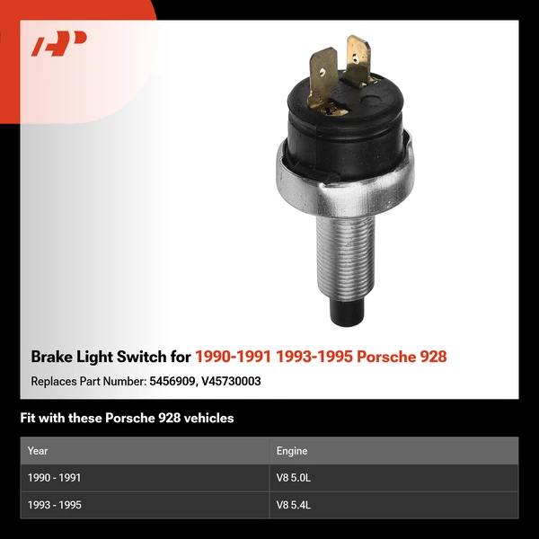 Brake Light Switch for 1990-1991 1993-1995 Porsche 928