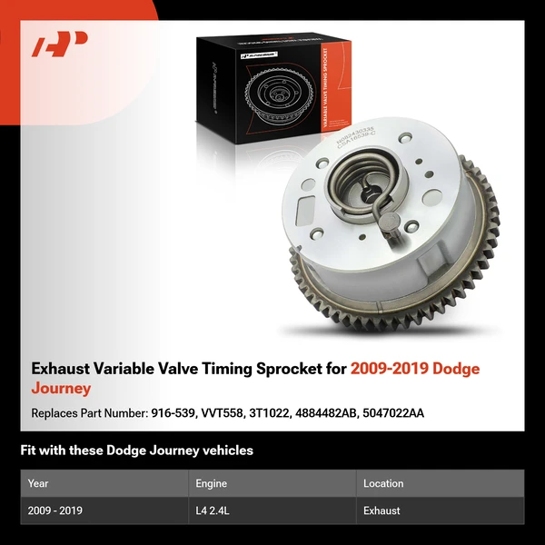 Exhaust Variable Valve Timing Sprocket for 2009-2019 Dodge Journey