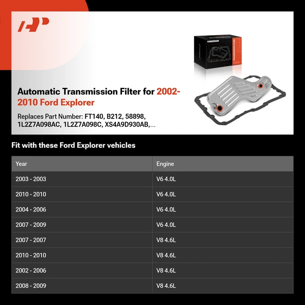 Automatic Transmission Filter for 2002-2010 Ford Explorer
