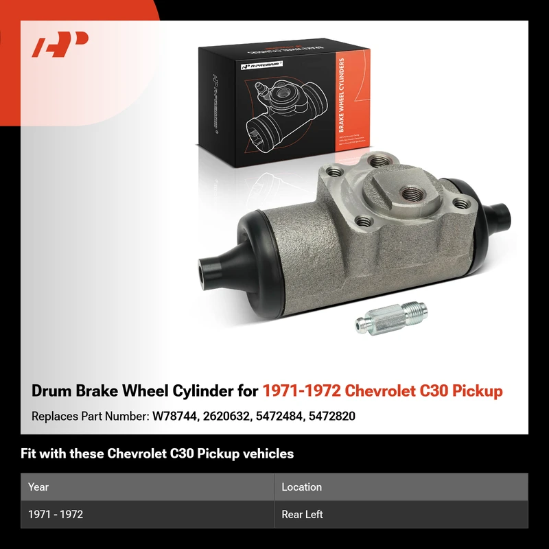 Drum Brake Wheel Cylinder for 1971-1972 Chevrolet C30 Pickup