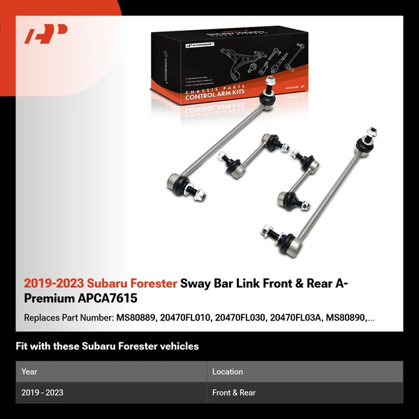 2019-2023 Subaru Forester Sway Bar Link Front & Rear A-Premium APCA7615