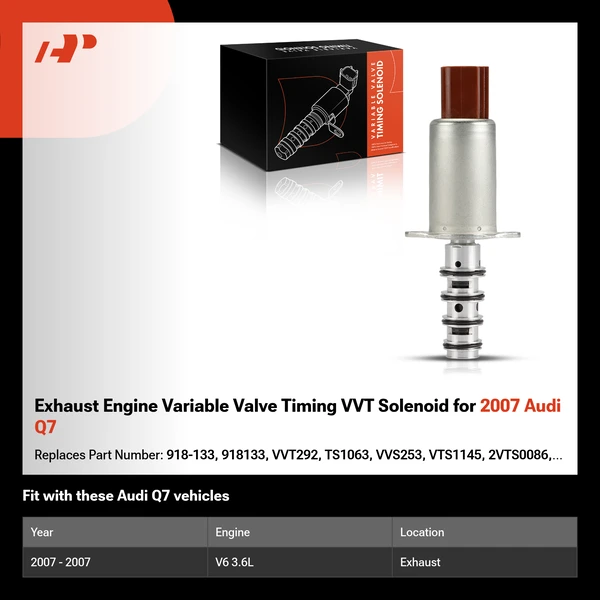 Exhaust Engine Variable Valve Timing VVT Solenoid for 2007 Audi Q7