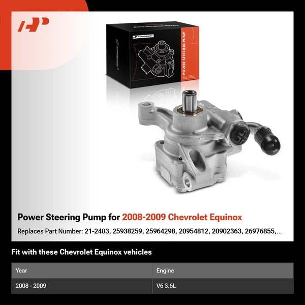 Power Steering Pump for 2008-2009 Chevrolet Equinox