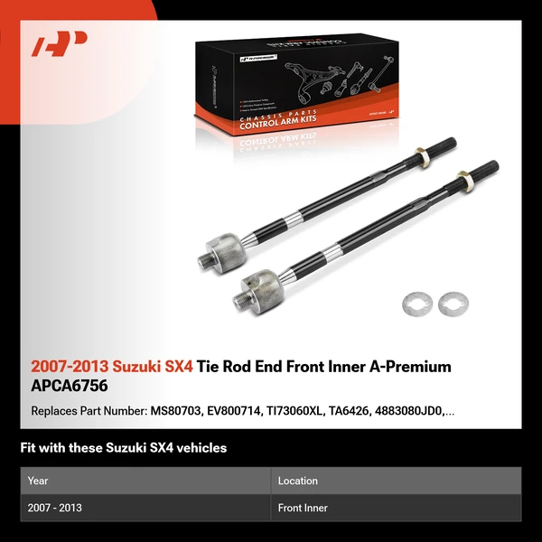 2007-2013 Suzuki SX4 Tie Rod End Front Inner A-Premium APCA6756