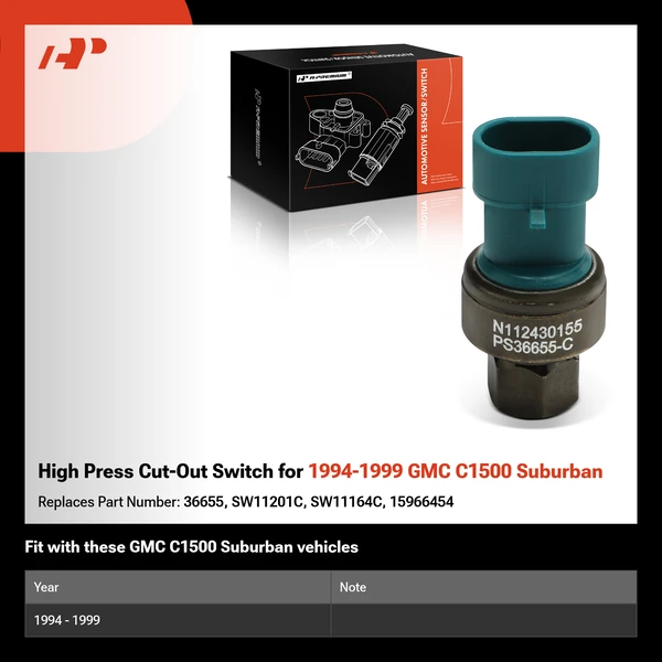 High Press Cut-Out Switch for 1994-1999 GMC C1500 Suburban