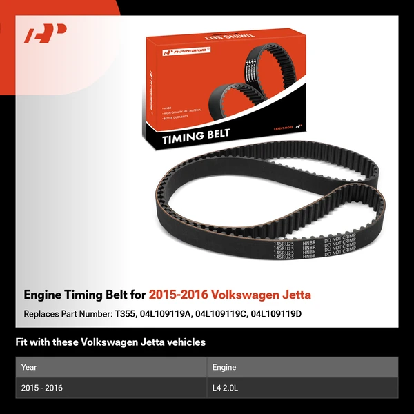 Engine Timing Belt for 2015-2016 Volkswagen Jetta