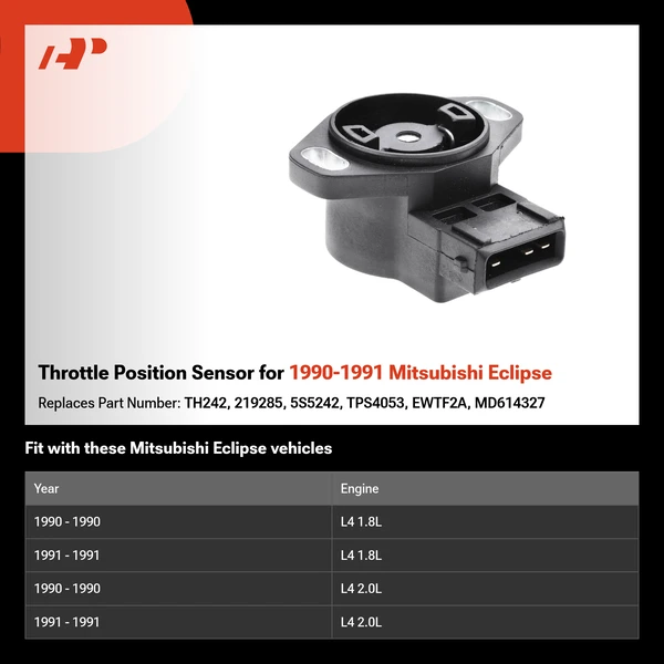 Throttle Position Sensor for 1990-1991 Mitsubishi Eclipse