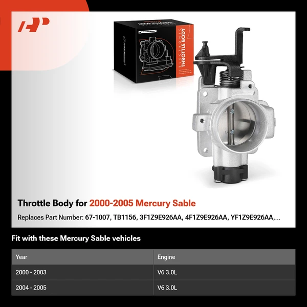 Throttle Body for 2000-2005 Mercury Sable