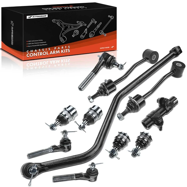 A Set of 11 Ball Joint and Sway Bar Link Full Kit Front Side A-Premium APCA1369
