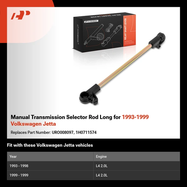 Manual Transmission Selector Rod Long for 1993-1999 Volkswagen Jetta
