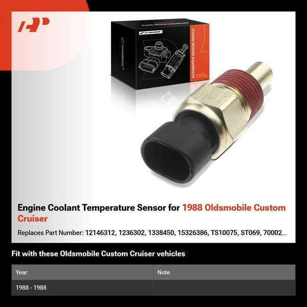 Engine Coolant Temperature Sensor for 1988 Oldsmobile Custom Cruiser