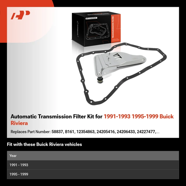 Automatic Transmission Filter Kit for 1991-1993 1995-1999 Buick Riviera