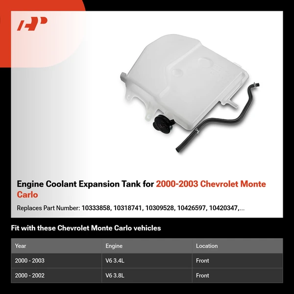 Engine Coolant Expansion Tank for 2000-2003 Chevrolet Monte Carlo