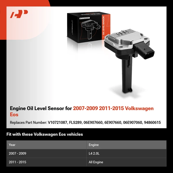 Engine Oil Level Sensor for 2007-2009 2011-2015 Volkswagen Eos
