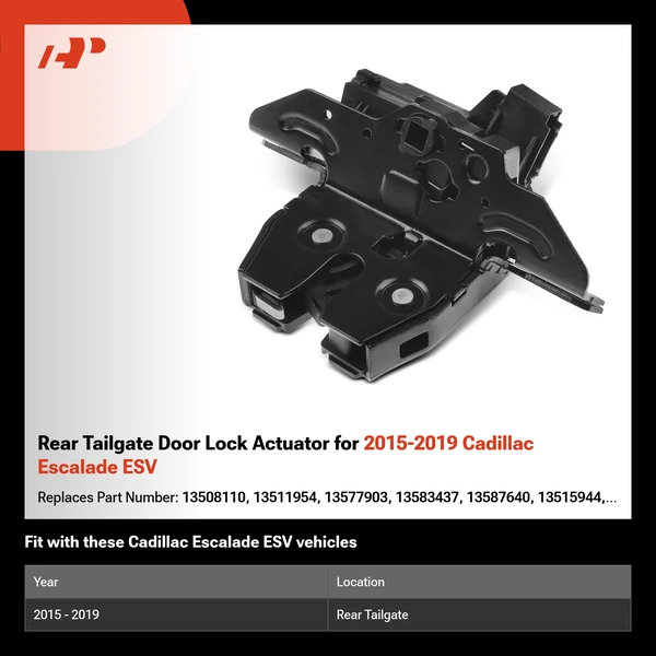 Rear Tailgate Door Lock Actuator for 2015-2019 Cadillac Escalade ESV