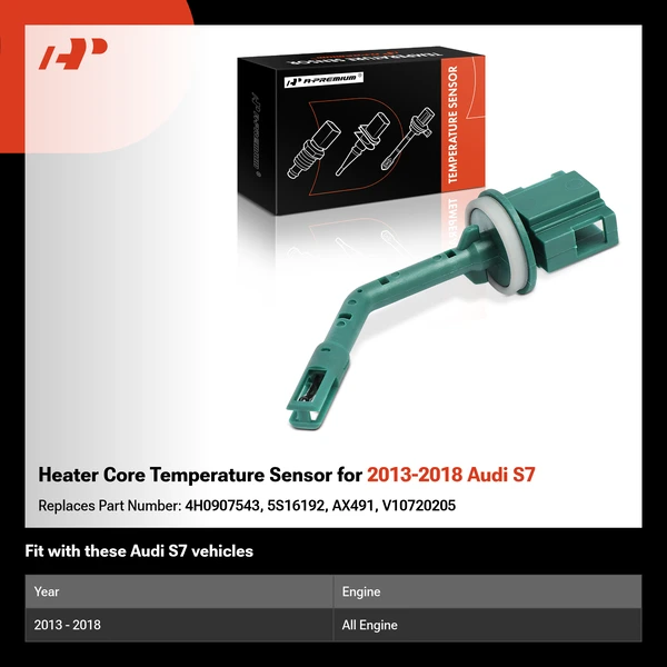 Heater Core Temperature Sensor for 2013-2018 Audi S7