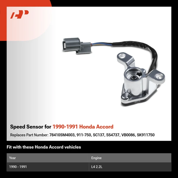 Speed Sensor for 1990-1991 Honda Accord