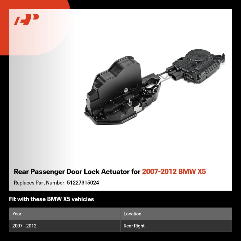 Rear Passenger Door Lock Actuator for 2007-2012 BMW X5