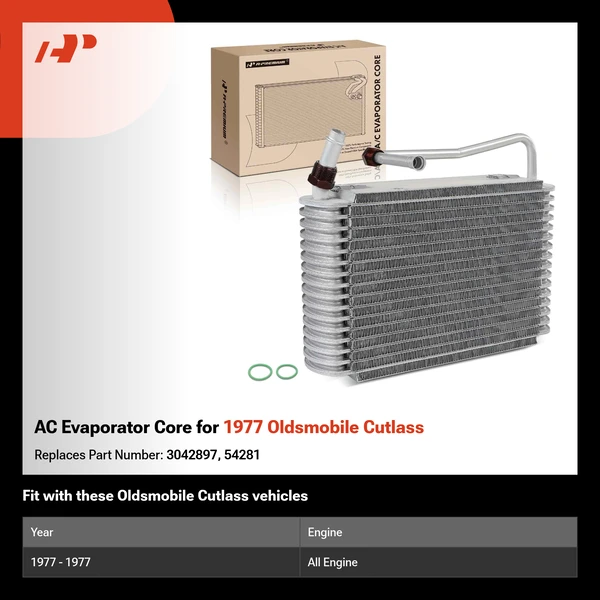 AC Evaporator Core for 1977 Oldsmobile Cutlass