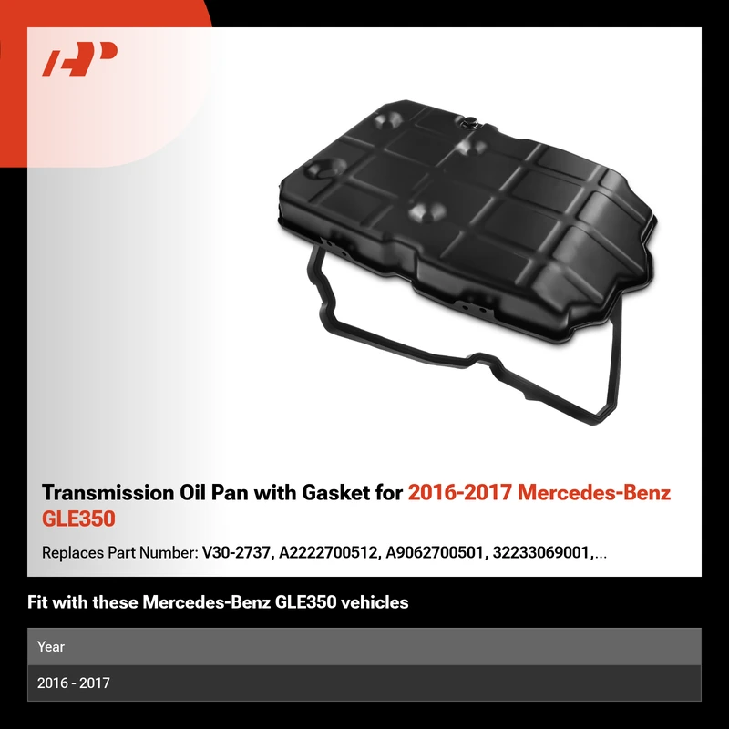 Transmission Oil Pan with Gasket for 2016-2017 Mercedes-Benz GLE350