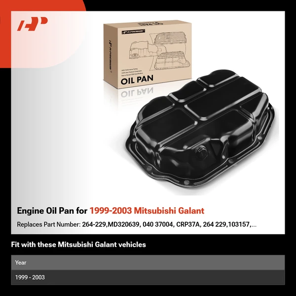 Engine Oil Pan for 1999-2003 Mitsubishi Galant