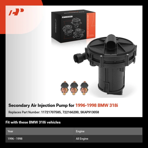 Secondary Air Injection Pump for 1996-1998 BMW 318i