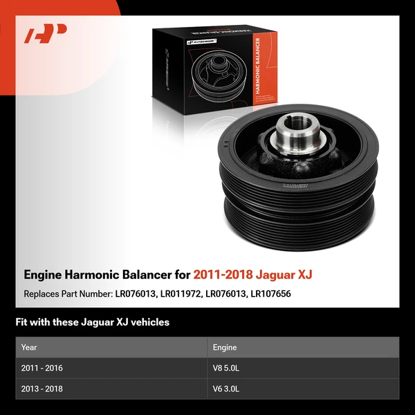 Engine Harmonic Balancer for 2011-2018 Jaguar XJ