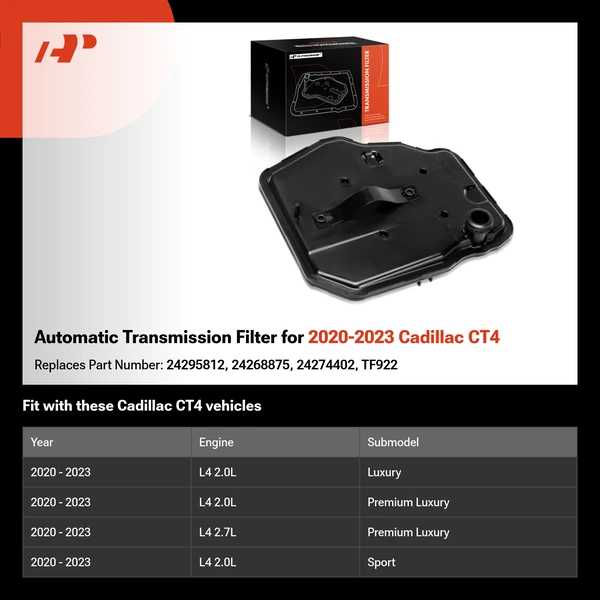 Automatic Transmission Filter for 2020-2023 Cadillac CT4