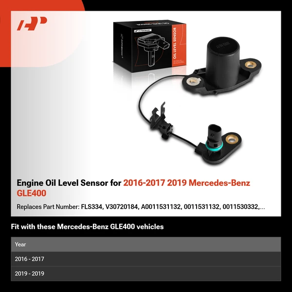 Engine Oil Level Sensor for 2016-2017 2019 Mercedes-Benz GLE400