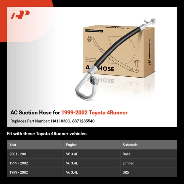 AC Suction Hose for 1999-2002 Toyota 4Runner