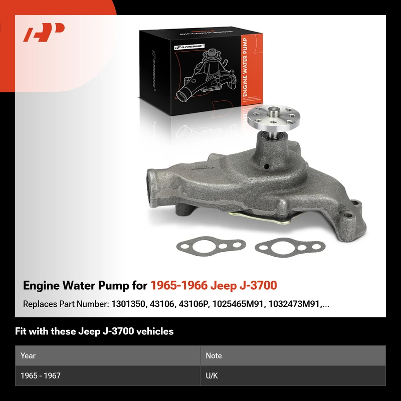 Engine Water Pump for 1965-1966 Jeep J-3700