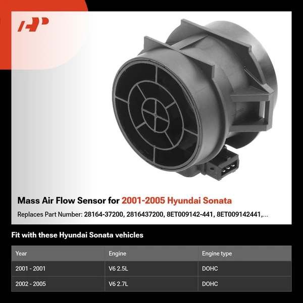 Mass Air Flow Sensor for 2001-2005 Hyundai Sonata