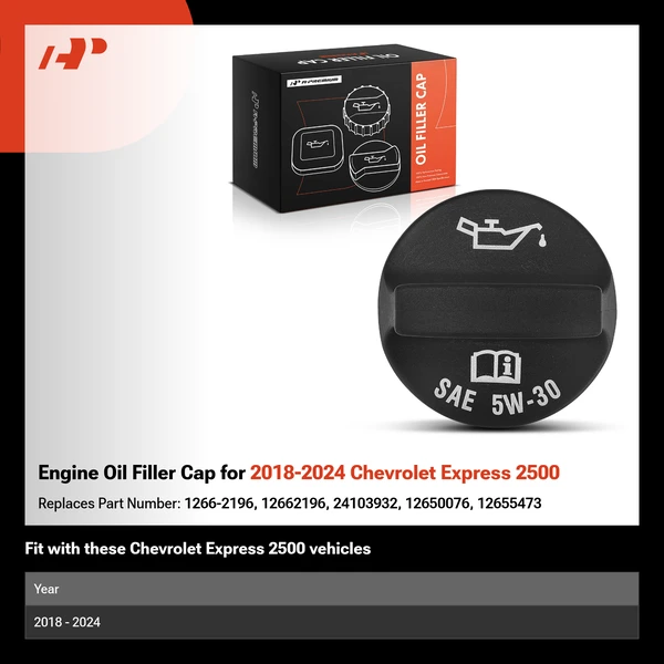 Engine Oil Filler Cap for 2018-2024 Chevrolet Express 2500