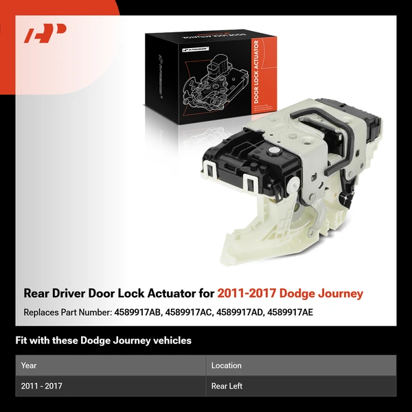Rear Driver Door Lock Actuator for 2011-2017 Dodge Journey