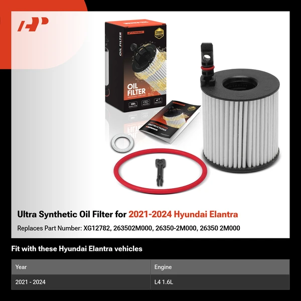 Ultra Synthetic Oil Filter for 2021-2024 Hyundai Elantra