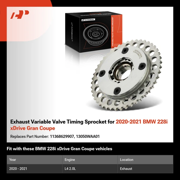 Exhaust Variable Valve Timing Sprocket for 2020-2021 BMW 228i xDrive Gran Coupe