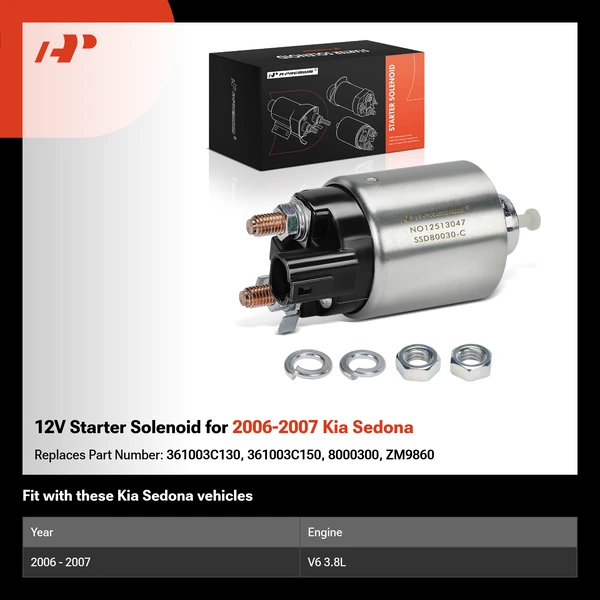12V Starter Solenoid for 2006-2007 Kia Sedona