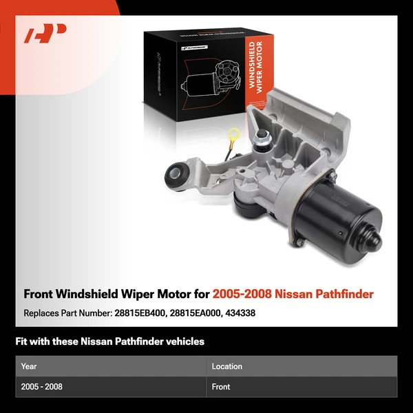 Front Windshield Wiper Motor for 2005-2008 Nissan Pathfinder