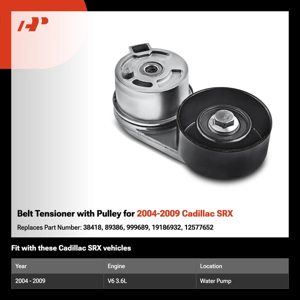 Belt Tensioner with Pulley for 2004-2009 Cadillac SRX