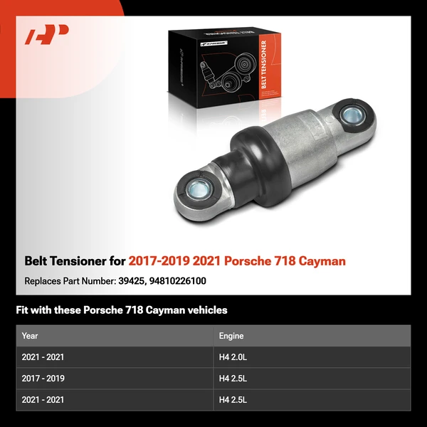 Belt Tensioner for 2017-2019 2021 Porsche 718 Cayman
