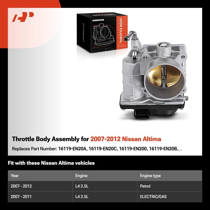 Throttle Body Assembly for 2007-2012 Nissan Altima