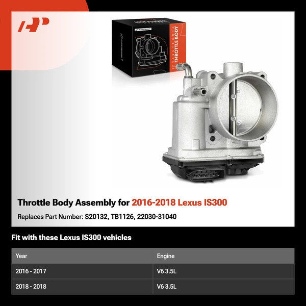 Throttle Body Assembly for 2016-2018 Lexus IS300