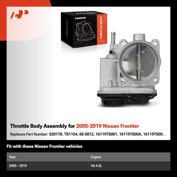 Throttle Body Assembly for 2005-2019 Nissan Frontier