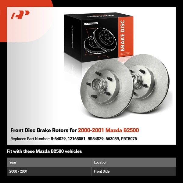 Front Disc Brake Rotors for 2000-2001 Mazda B2500