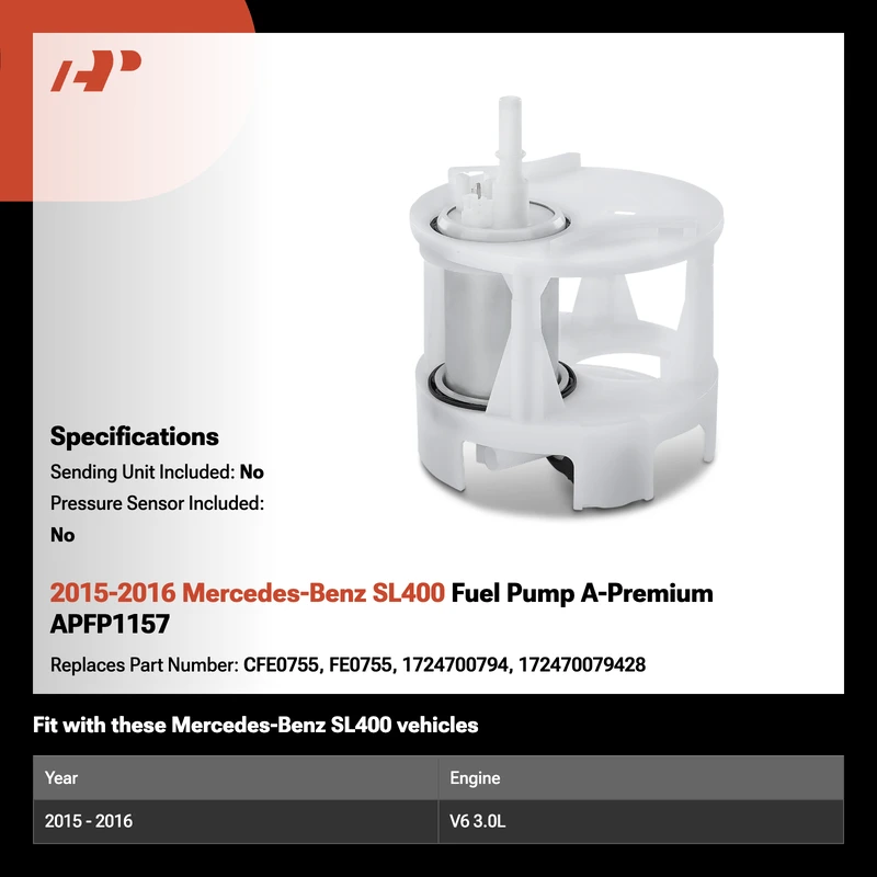 2015-2016 Mercedes-Benz SL400 Fuel Pump A-Premium APFP1157
