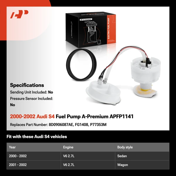 2000-2002 Audi S4 Fuel Pump A-Premium APFP1141