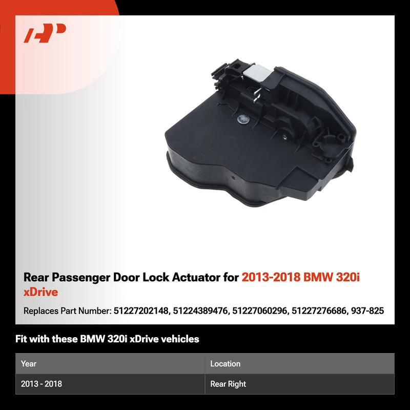 Rear Passenger Door Lock Actuator for 2013-2018 BMW 320i xDrive