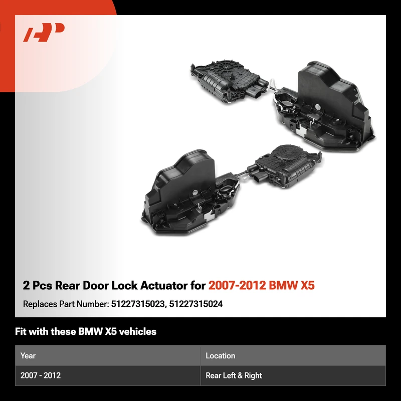 2 Pcs Rear Door Lock Actuator for 2007-2012 BMW X5